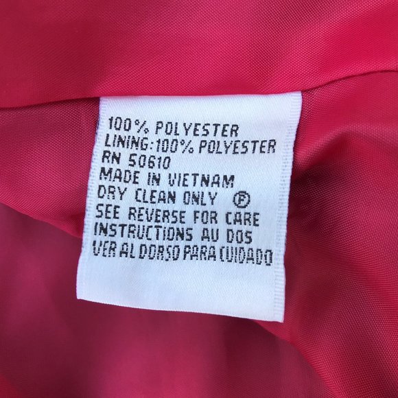 Le Suit Women Blazer Red Three Button Style Ladies - Picture 8 of 8